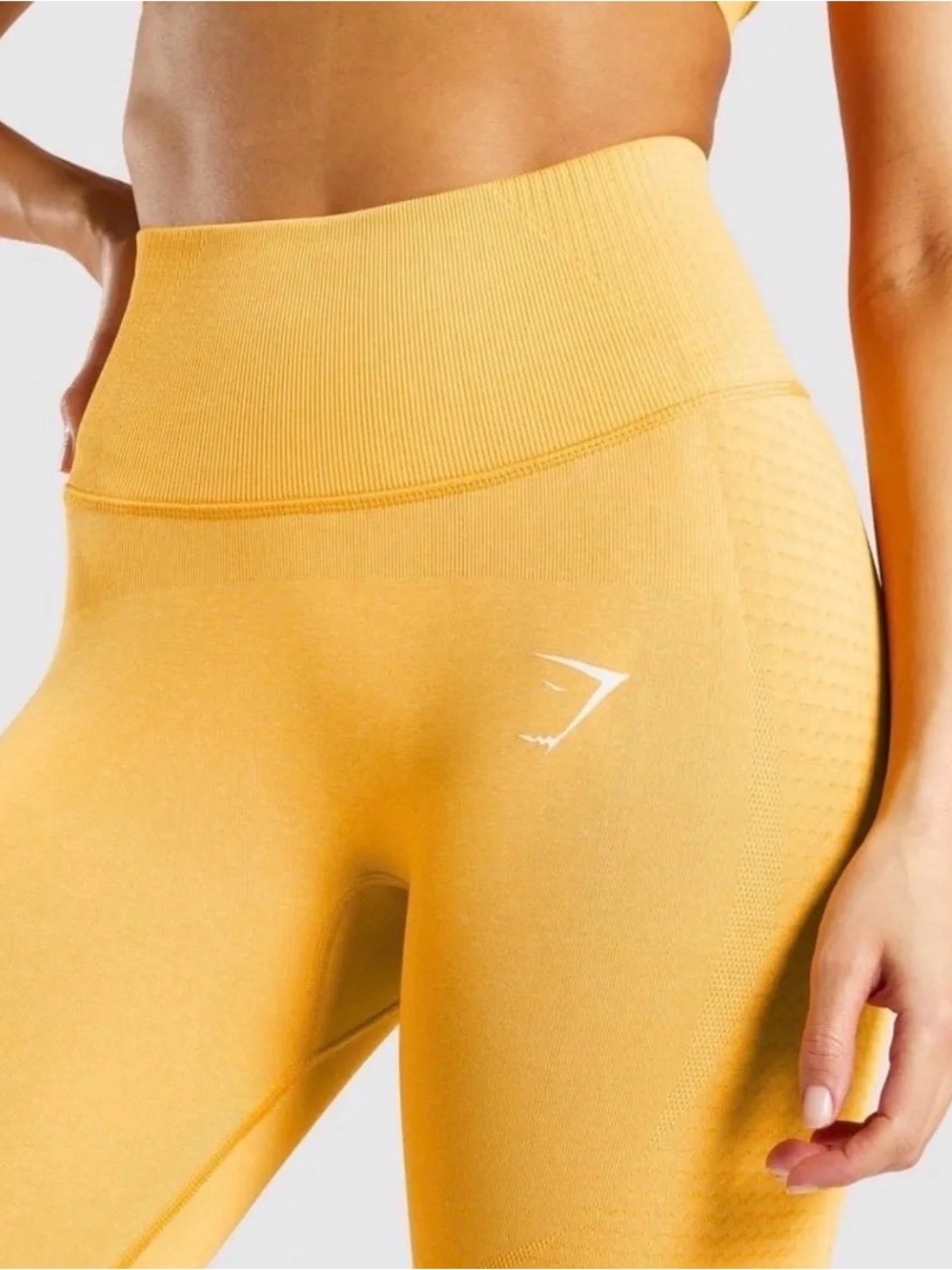 Gymshark Seamless High-Waist Leggings — Yellow